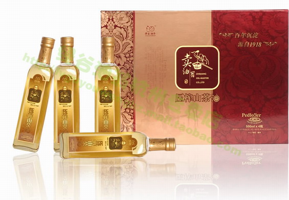 绿谷油翁山茶籽油初榨礼盒500ml*4